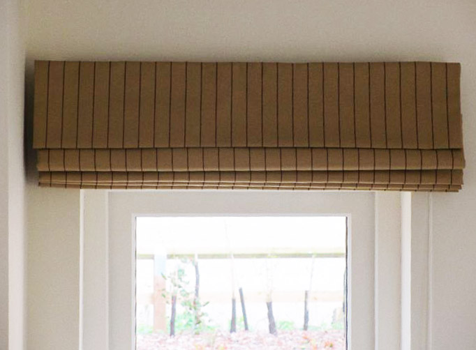 Custom made-to-measure Roman blinds from Ambience Interiors, Wiltshire