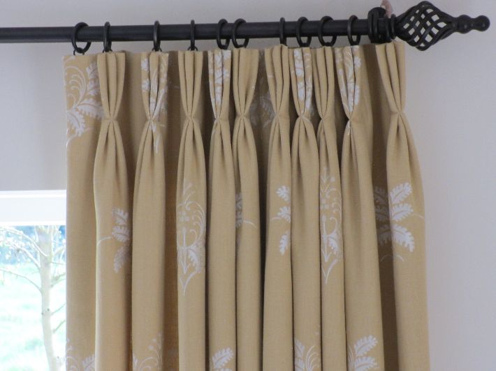 Interlined Triple Pinch Pleat Curtains